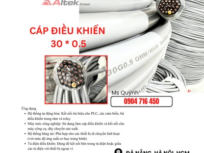 Cáp CVV 30x0.5 Altek Kabel Đà Nẵng, Hà Nội, Sài Gòn 1