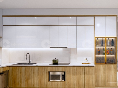 Tủ Quần Áo Gỗ Công Nghiệp MDF Phủ Melamine Chữ L Có Bàn Phấn 1