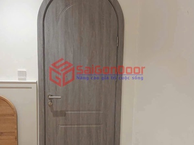 Cửa vòm nhựa gỗ composite 1