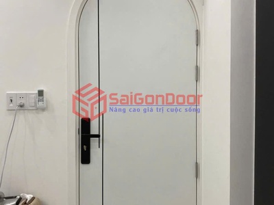 Cửa vòm nhựa gỗ composite 0