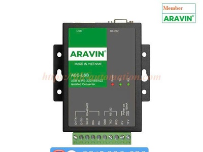 Bộ chuyển đổi cách ly USB sang RS232 RS485 RS422 Aravin ACC-USB 0