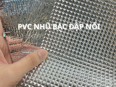 Màng Pvc vân lập phương 3D- hiệu ứng khối kim loại sang trọng 0