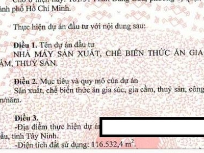 Bán đất xây nhà xưởng   GÒ DẦU, TÂY NINH   36.176m 5