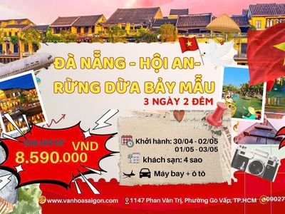 Đà Nẵng - Hội An -  Rừng dừa Bảy Mẫu LỄ 30/4 0
