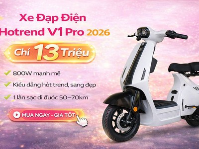 Xe đạp điện Hottrend V1 Pro 2026 Dành Cho Học Sinh Giá Chỉ 13 0