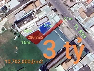 Bán lô đất thổ kế bên siêu thị san hà lạc tấn giá 3 tỷ 0