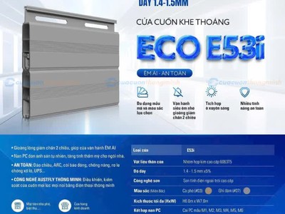 Cửa Cuốn Austdoor E53i: Sự Kết Hợp Giữa Công Nghệ Và Thẩm Mỹ 0