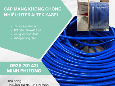 Cáp mạng không chống nhiễu UTP6 Altek Kabel Gía tốt, hàng sẵn kho, giao toàn quốc 2
