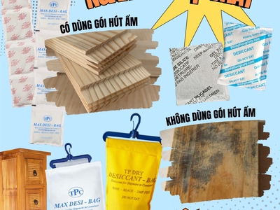 Gói hút ẩm cho tủ gỗ 0