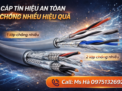 Tín hiệu sạch hơn nhờ cáp xoắn đôi chống nhiễu 1