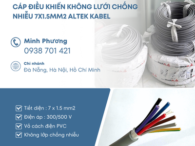 Cáp tín hiệu không chống nhiễu 7x1.5mm2 Altek Kabel phân phối Huế, Nghệ An 0