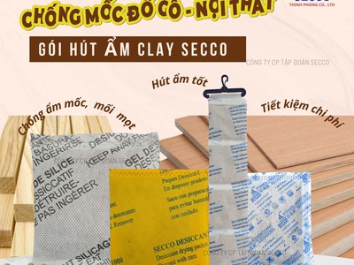 Bí Quyết Giữ Đồ Gỗ Luôn Khô Thoáng, Không Mùi Ẩm Với Clay Desiccant Secco 3