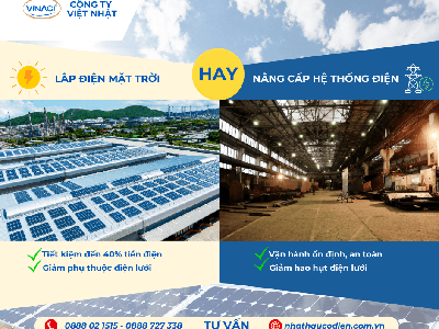 Nên lắp điện mặt trời hay nâng cấp hệ thống điện nhà máy 0