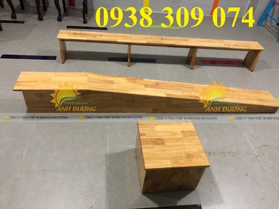 Băng ghế thể dục mầm non,ván trượt dốc mầm non,bục bậc sâu M 0