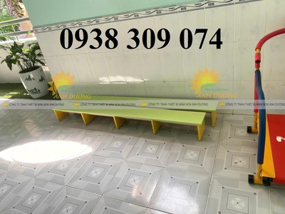 Băng ghế thể dục mầm non,ván trượt dốc mầm non,bục bậc sâu M 3