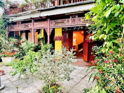 Bán biệt thự gỗ 2 tầng mặt tiền view sông nguyễn phúc chu, phố cổ hội an, đà nắng- ngang 9,6m 16m- 1