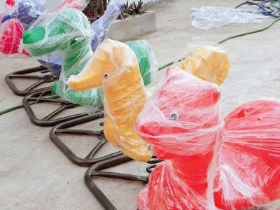 Đồ chơi vận động ngoài trời, bập bênh thú nhún loại tốt xịn 2