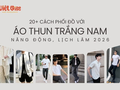 Chia sẻ 20 cách phối đồ với áo thun trắng cho anh em thay đổi phong cách 0
