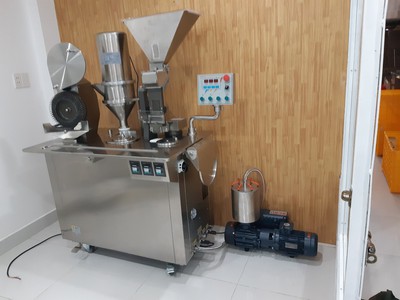 Máy đóng viên nang bán tự động, máy chiết bột vào viên nang cứng 1