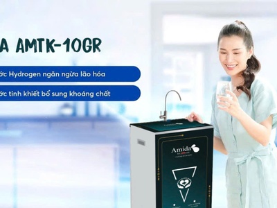 Máy lọc nước RO cao cấp Amida tích hợp lõi Ion kiềm AMTK-10GR 0