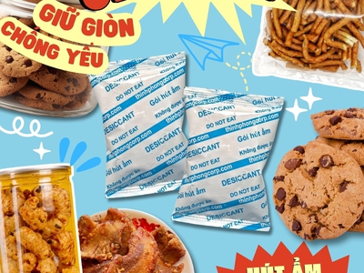 Cách bảo quản đồ ăn vặt luôn giòn với gói hút ẩm Clay 1