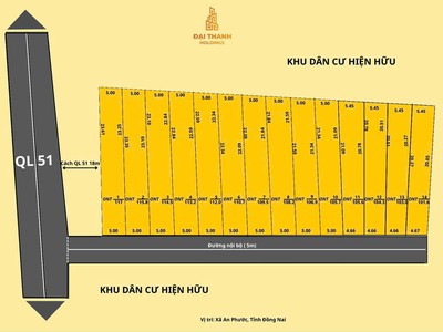 Bán 14 nền đất thổ cư, xã An Phước sát bên Quốc lộ 51, ngay KCN Long Thành 1