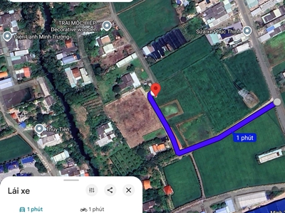 Bán lô đất thổ lúa làm nhà vườn xã nhựt tảo giá 4,3 tỷ 2