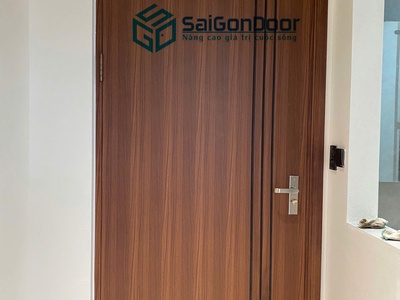 Cửa thép vân gỗ 1 cánh 1