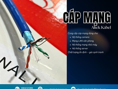 Cáp mạng LAN cho hệ thống camera và internet 1