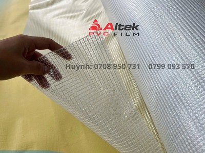 Bạt pvc kẹp lưới sợi polyester - 0.4mm 5