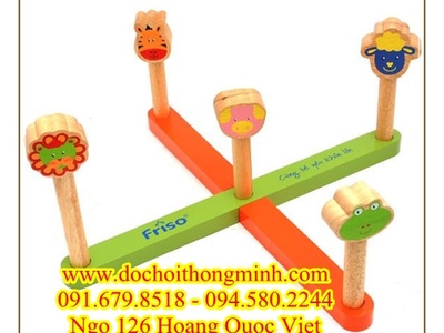 Đồ chơi gỗ,đồ chơi thông minh,đồ chơi ném vòng,ném vòng gỗ,nem vong,nem vong go. 3