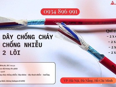 Cung Cấp Cáp Chống Cháy Chống Nhiễu 2 Lõi   Phủ Sóng TP.HCM, Bình Dương, Đồng Nai 0