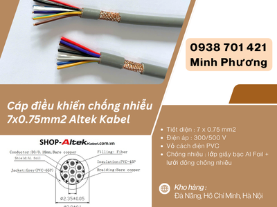 Cáp điều khiển chống nhiễu 7x0.75mm  Altek Kabel - Ứng dụng   báo giá mới nhất 1