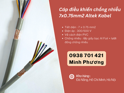 Cáp điều khiển chống nhiễu 7x0.75mm  Altek Kabel - Ứng dụng   báo giá mới nhất 2