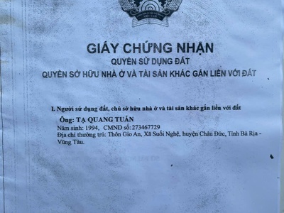 Bán siêu phẩm nhà và đất mặt tiền đường nhựa đẹp 1