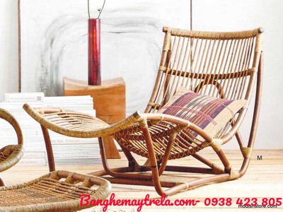 Ghế mây tự nhiên dáng dài 6