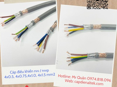 Cáp điều khiển 4x0.75 Cu Altek Kabel 3