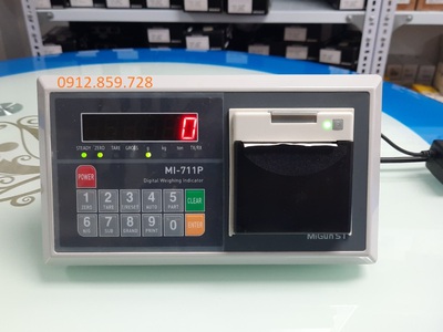 Đầu cân điện tử MI711P đầu cân kèm máy in nhiệt 0