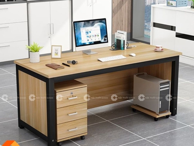 Bàn Làm Việc Tại Nhà Gỗ MDF Kết Hợp Hộc Kéo Thông Minh 2