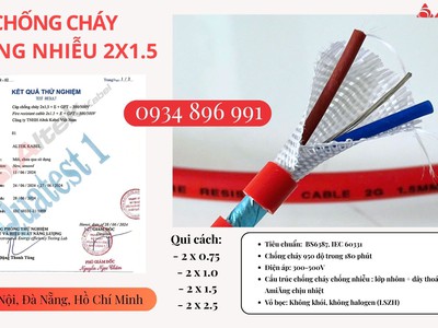 Cáp Chống Cháy Chống Nhiễu 2 Lõi Phân Phối TP.HCM, Bình Dương, Đồng Nai Hàng Luôn Có Sẵn 2