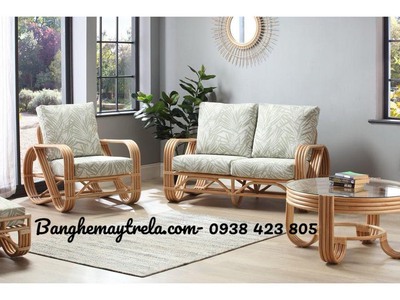 Bàn ghế sofa mây tự nhiên- Sofa mây tre đan 8
