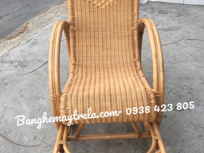 Ghế thư giãn bập bênh mây đan kín 2