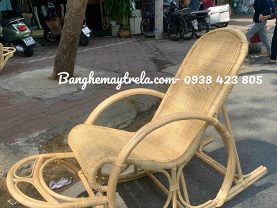 Ghế thư giãn bập bênh mây đan kín 4