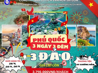 Phú Quốc - 3 Đảo 3N3D Lễ 30.4 0