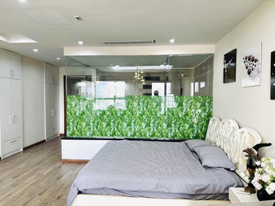 Cho thuê căn hộ CCCC Star City Lê Văn Lương. Căn Studio 50m2 nhìn ra đường Lê Văn Lương 2