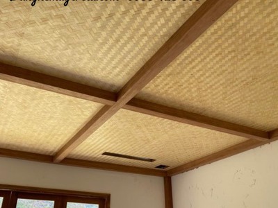 Cót ép tre ốp trần 2