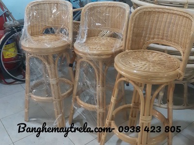 Ghế quầy bar mây tre đan 2