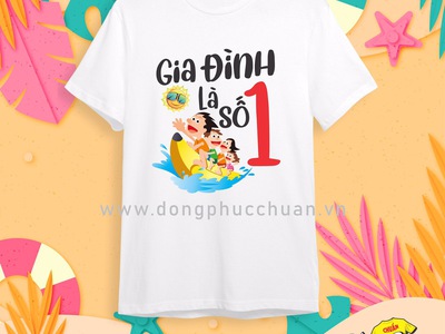 Áo nhóm gia đình đi biển 1