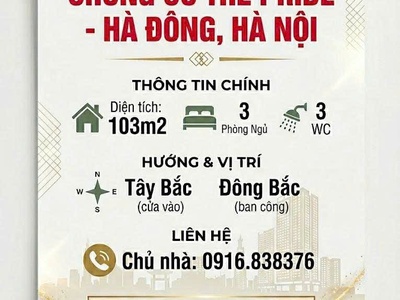 Bán căn 2228 CT1, 103M2, Chung cư The Pride - Hà Đông - hà Nội 5