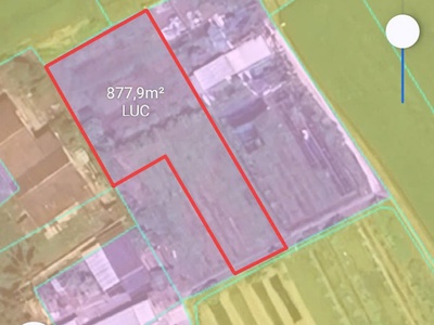 Chủ bán thửa đất lúa 877m9m2  khu vực cho lên thổ 3
